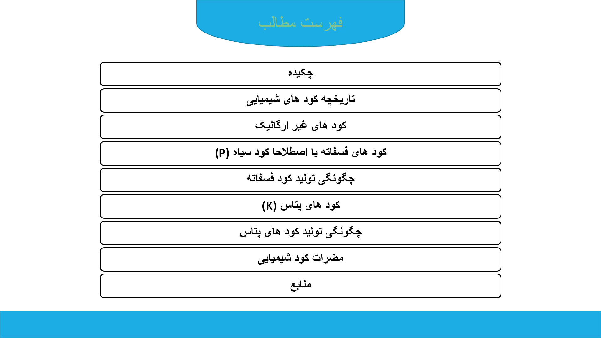 پاورپوینت در مورد کود های شیمیایی 